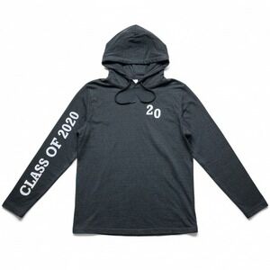 Jostens Unisex Hoodie Sz M Gray "Class of 2020" Long Sleeve Knit School Spirit